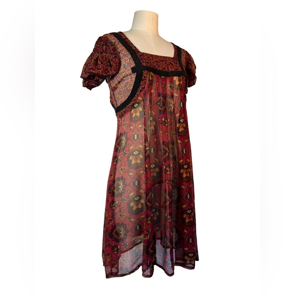 Sheer print dress